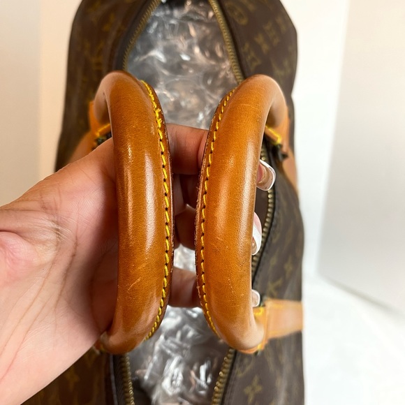 AUTHENTIC LOUIS VUITTON MONOGRAM KEEPALL 45 BANDOULIERE DUFFLE BAG - Picture 12 of 16